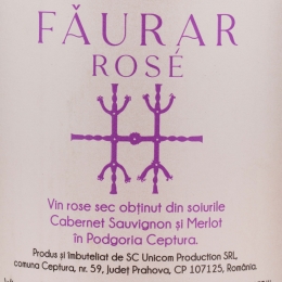 Vin rose sec Cabernet Sauvignion & Merlot, 14%, 0.75l