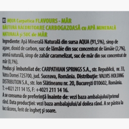 Apă minerală aromatizată cu măr 0.33l