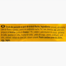 Snack Tortilla Chips din porumb cu gust de brânză Nacho Cheese 85g
