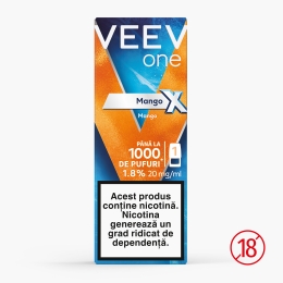 Capsulă pentru țigară electronică Mango X 1.8%, 20mg/ml nicotină, 1000 puffs