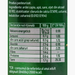 Ardei capia copt și decojit 680g