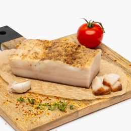Slănină afumată din porc Mangalița 300g