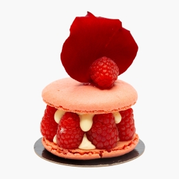 Macaron Ispahan cu cremă de trandafir, 150g