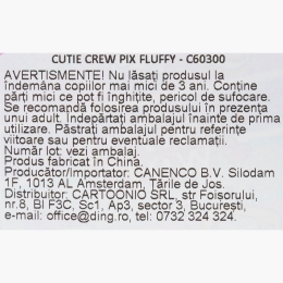 Pix fluffy cu cristale decorative în interior, turcoaz