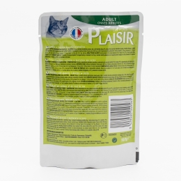 Hrană umedă pentru pisici adult, 100g, somon și cod