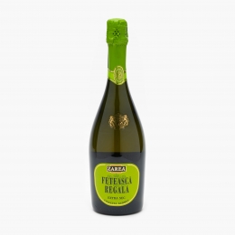 Vin spumant alb extra sec Fetească Regală Gurmet, 11%, 750ml