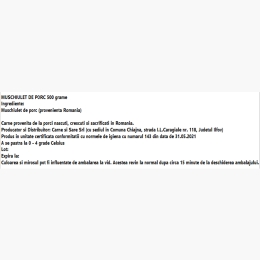 Mușchiuleț de porc 500g