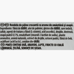 Rondele Bake Rolls cu smântână și ceapă 80g