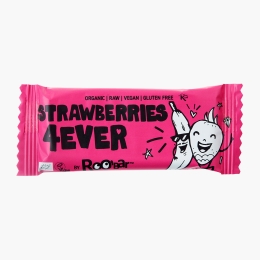 Baton eco cu căpșuni Strawberries 4ever, vegan, fără gluten 30g