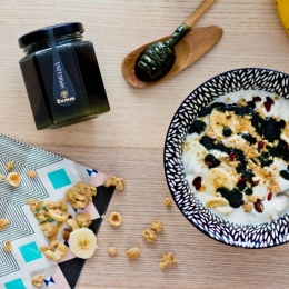 Miere de floarea-soarelui cu spirulină 250g