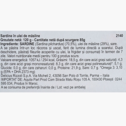 Sardine în ulei de măsline 120g