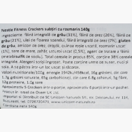 Crackers cu rozmarin 140g