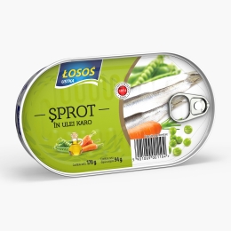 Șprot în ulei cu legume 170g