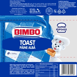 Pâine albă Toast 500g