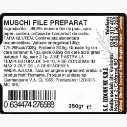Mușchi file preparat afumat 350g