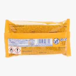 Șervețele umede antibacteriene cu parfum de portocală 15buc