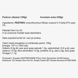 Păstrăv afumat 100g