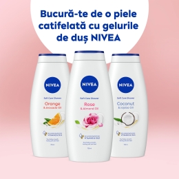 Gel de duș trandafir & ulei migdale 0.75l