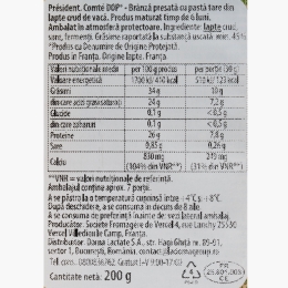 Brânză Comté maturată 6 luni DOP, 200g