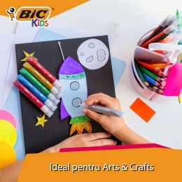 Set adeziv cu sclipici pentru activități creative 6 buc