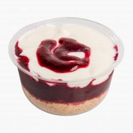 Cheescake cu topping de fructe de pădure 130g