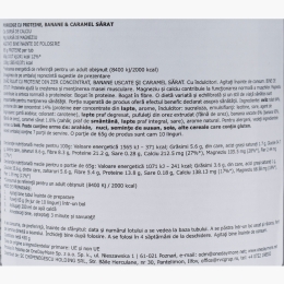 Porridge Protein cu banane și caramel sărat 450g