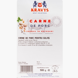 Carne de porc pentru gulaș 500g