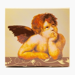 Lumânare parfumată în pahar imprimat - Angels