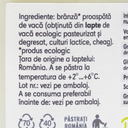 Brânză eco de vacă 175g