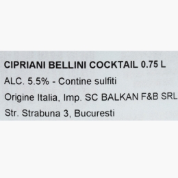 Cocktail Bellini, 5.5%, 750ml