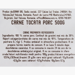 Carne tocată de porc 500g