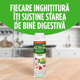 Iaurt de băut cu căpșuni și grâu integral 320g
