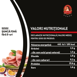 Șuncă fină de porc fără E-uri 170g