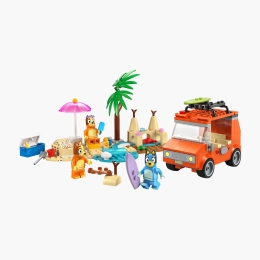 Călătoria familiei lui Blue cu mașina la plajă, 11202 Bluey, 133 piese, +4 ani