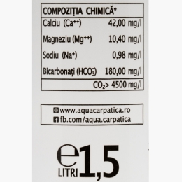 Apă minerală naturală carbogazoasă Forte 1.5l