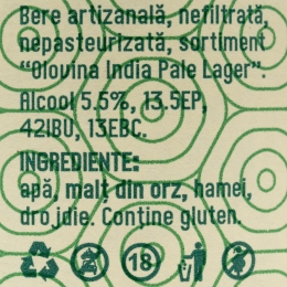 Bere Pale Lager sticlă 0.33l