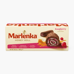 Ruladă cu miere, cacao și zmeură 300g