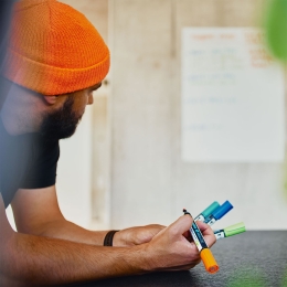 Marker pentru whiteboard/flipchart Maxx 290, roșu