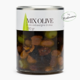 Măslinescu - Mix de măsline condimentate în ulei de măsline extravirgin, 280g