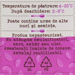 Cremă tartinabilă din arahide, migdale și caju 360g