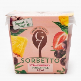 Sorbet căpșuni, ananas, acai 270g