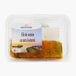File somon condimentat cu unt și usturoi 200g