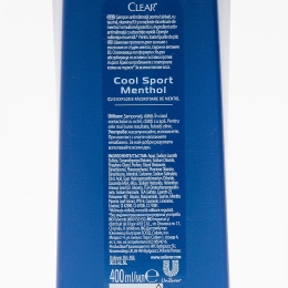 Șampon antimătreață pentru bărbați Cool Sport Menthol 400ml