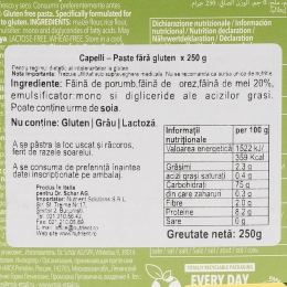 Paste fără gluten Capelli d'Angelo 250g