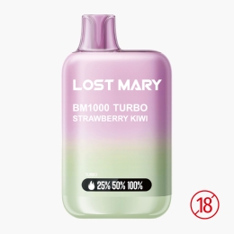 Țigară electronică de unică folosință BM1000 Turbo Strawberry Kiwi, 2ml, 2% nicotină, 1000 pufuri