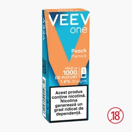 Capsulă pentru țigară electronică Peach 1.8%, 20mg/ml nicotină, 1000 puffs