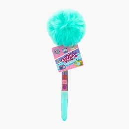 Pix fluffy cu cristale decorative în interior, turcoaz