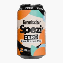Băutură răcoritoare carbogazoasă cu gust de cola și portocale, zero zahăr, doză 330ml