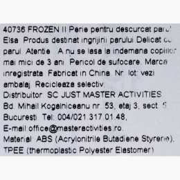 Perie pentru descurcat parul Elsa,1 buc