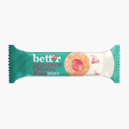 Biluțe eco de fructe cu umplutură de căpșuni 50g